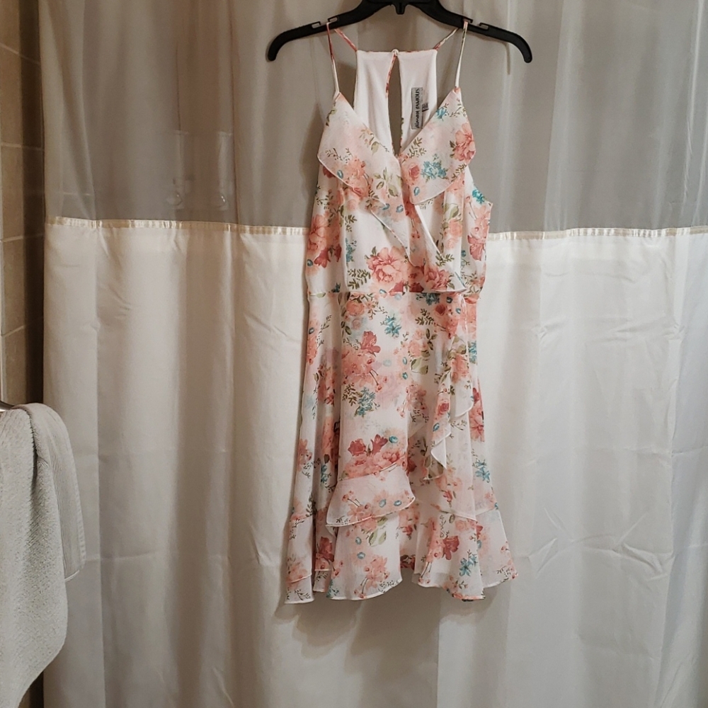 Knee length floral dress